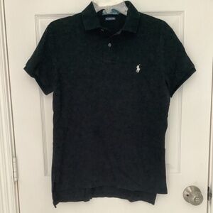 Polo by Ralph Lauren Black w/ White Embroidered Jockey M PRE-OWNED